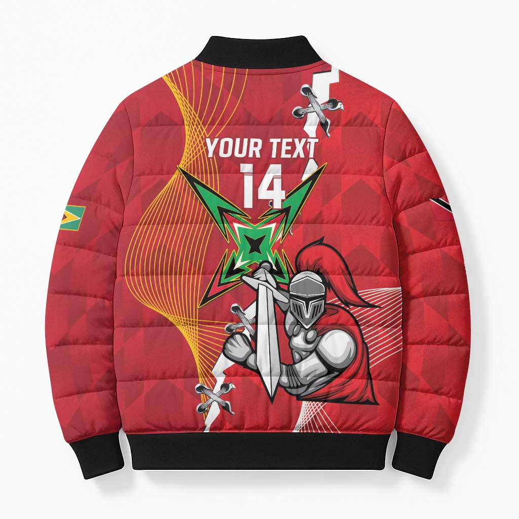 Guyana and Trinbago Cricket Custom Bomber Puffer Jacket Amazon Warriors Knight Riders Together - Wonder Print Shop