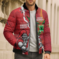 Guyana and Trinbago Cricket Custom Bomber Puffer Jacket Amazon Warriors Knight Riders Together - Wonder Print Shop