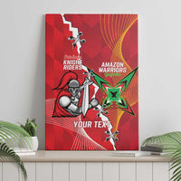 Guyana and Trinbago Cricket Custom Canvas Wall Art Amazon Warriors Knight Riders Together - Wonder Print Shop