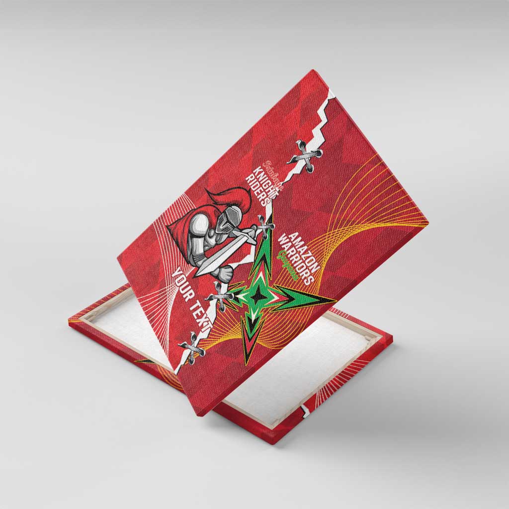 Guyana and Trinbago Cricket Custom Canvas Wall Art Amazon Warriors Knight Riders Together - Wonder Print Shop