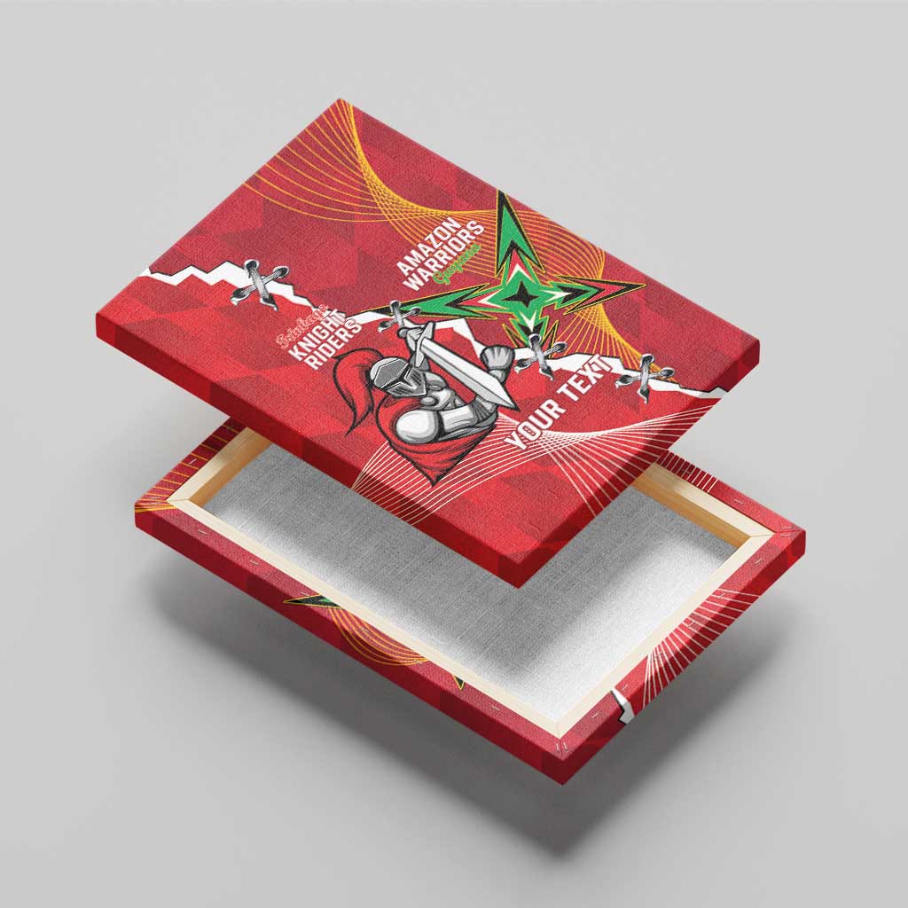 Guyana and Trinbago Cricket Custom Canvas Wall Art Amazon Warriors Knight Riders Together - Wonder Print Shop