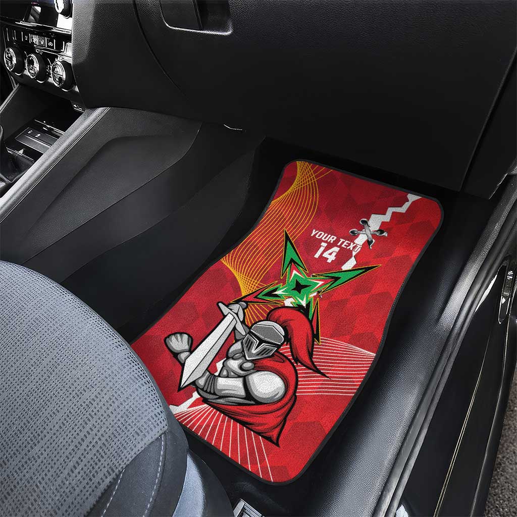 Guyana and Trinbago Cricket Custom Car Mats Amazon Warriors Knight Riders Together - Wonder Print Shop