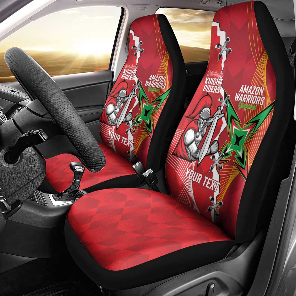 Guyana and Trinbago Cricket Custom Car Seat Cover Amazon Warriors Knight Riders Together - Wonder Print Shop