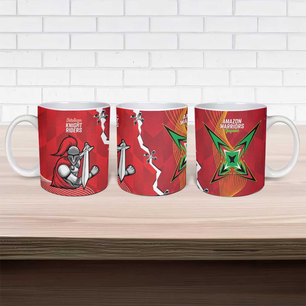 Guyana and Trinbago Cricket Ceramic Mug Amazon Warriors Knight Riders Together - Wonder Print Shop