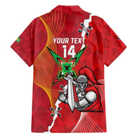 Guyana and Trinbago Cricket Custom Family Matching Off The Shoulder Long Sleeve Dress and Hawaiian Shirt Amazon Warriors Knight Riders Together - Wonder Print Shop