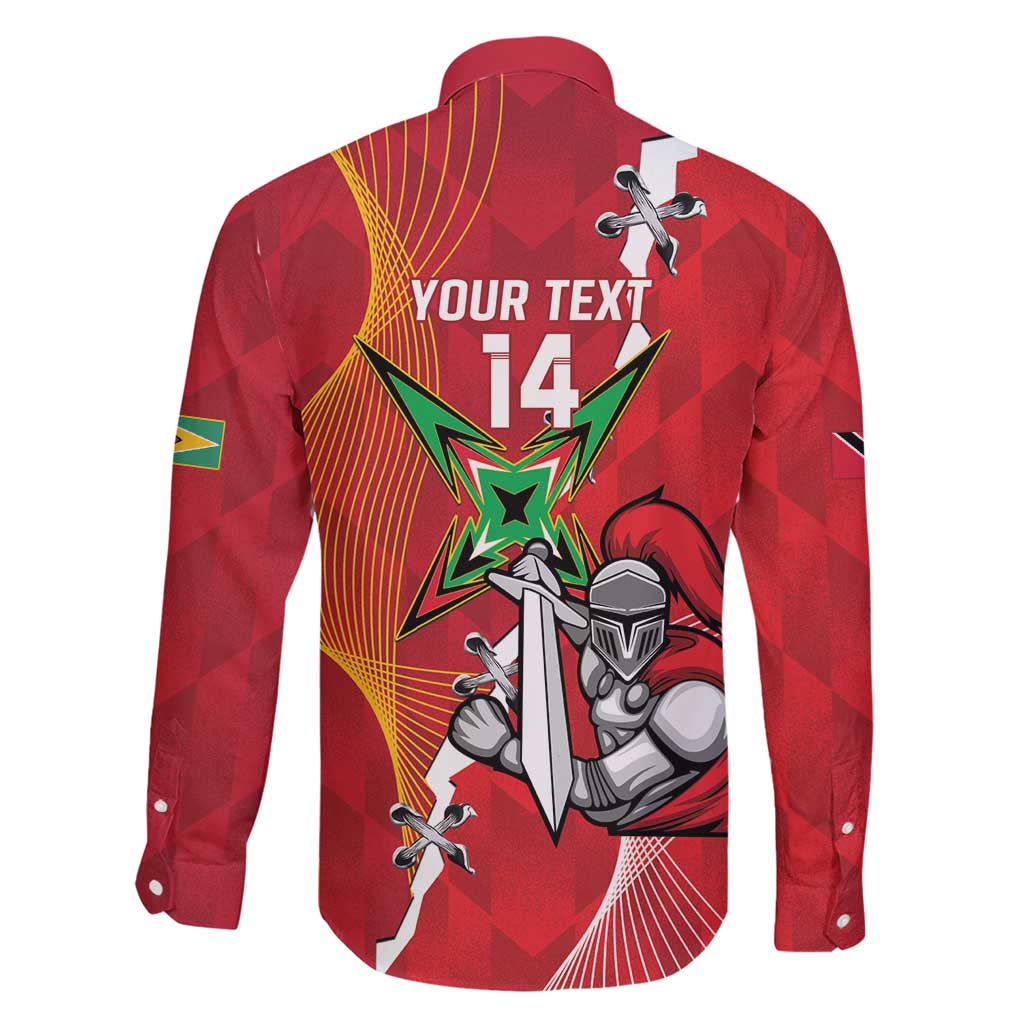 Guyana and Trinbago Cricket Custom Family Matching Short Sleeve Bodycon Dress and Hawaiian Shirt Amazon Warriors Knight Riders Together - Wonder Print Shop