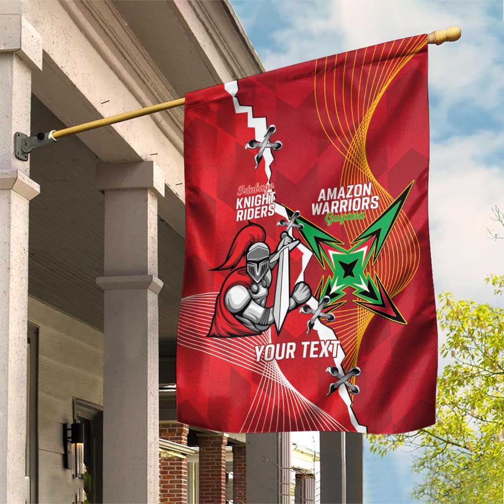 Guyana and Trinbago Cricket Custom Garden Flag Amazon Warriors Knight Riders Together - Wonder Print Shop