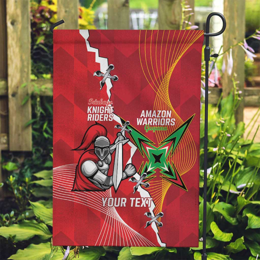 Guyana and Trinbago Cricket Custom Garden Flag Amazon Warriors Knight Riders Together - Wonder Print Shop