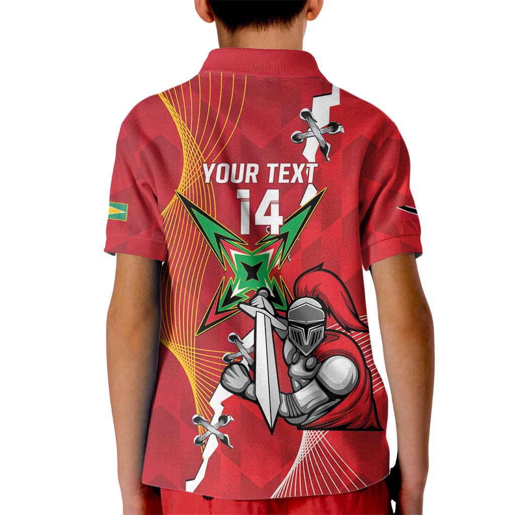 Guyana and Trinbago Cricket Custom Kid Polo Shirt Amazon Warriors Knight Riders Together - Wonder Print Shop