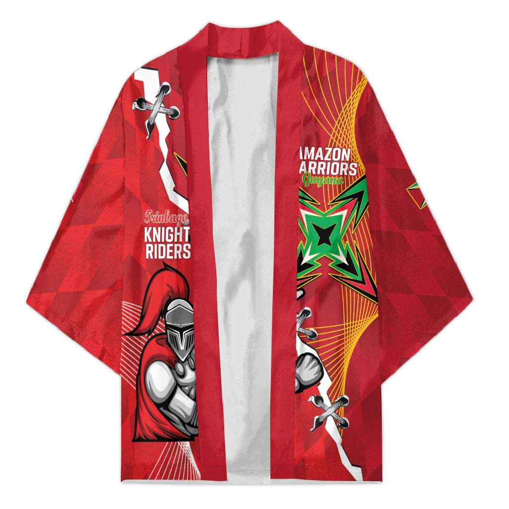 Guyana and Trinbago Cricket Custom Kimono Amazon Warriors Knight Riders Together - Wonder Print Shop