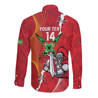 Guyana and Trinbago Cricket Custom Long Sleeve Button Shirt Amazon Warriors Knight Riders Together - Wonder Print Shop