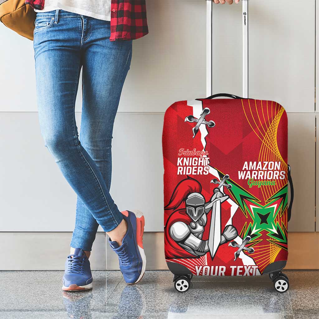 Guyana and Trinbago Cricket Custom Luggage Cover Amazon Warriors Knight Riders Together - Wonder Print Shop