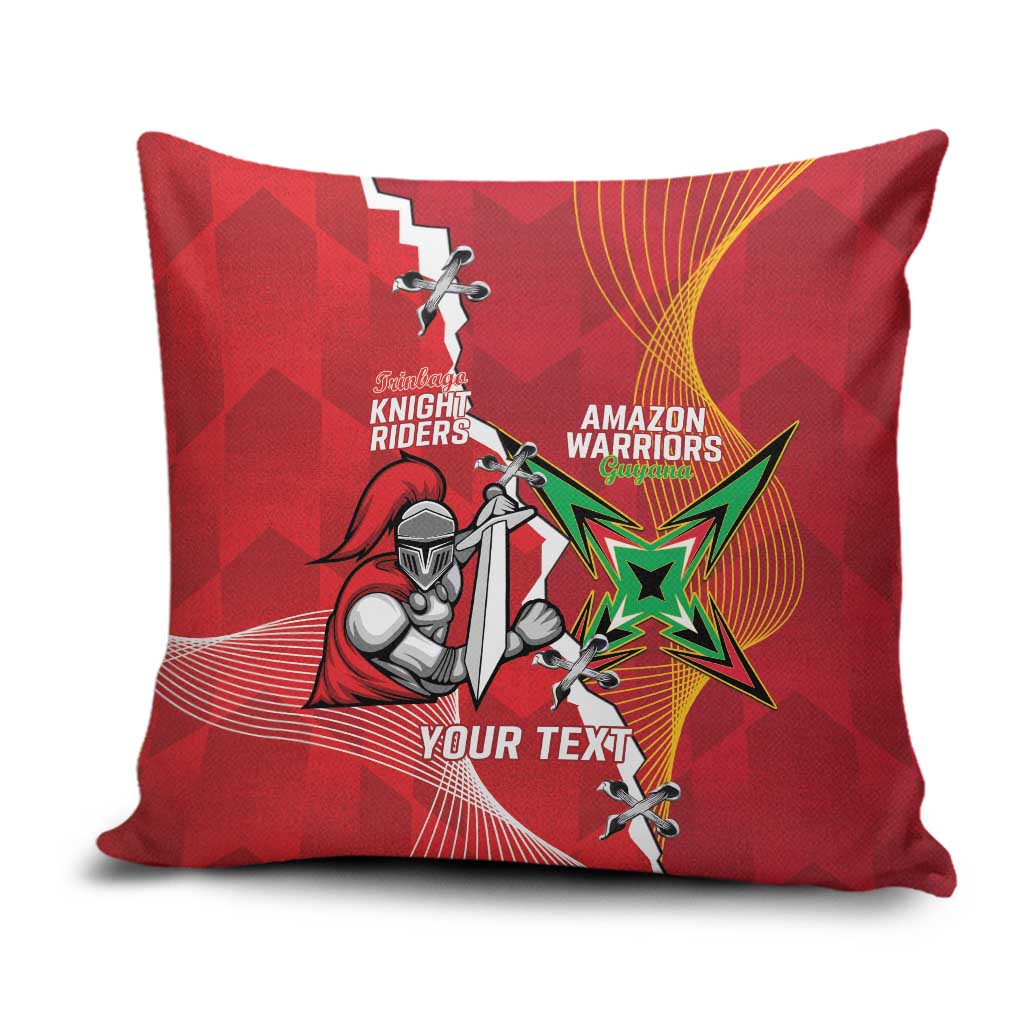 Guyana and Trinbago Cricket Custom Pillow Cover Amazon Warriors Knight Riders Together - Wonder Print Shop