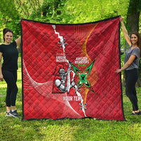 Guyana and Trinbago Cricket Custom Quilt Amazon Warriors Knight Riders Together - Wonder Print Shop