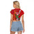 Guyana and Trinbago Cricket Custom Raglan Cropped T Shirt Amazon Warriors Knight Riders Together - Wonder Print Shop