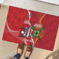 Guyana and Trinbago Cricket Custom Rubber Doormat Amazon Warriors Knight Riders Together - Wonder Print Shop