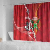 Guyana and Trinbago Cricket Custom Shower Curtain Amazon Warriors Knight Riders Together - Wonder Print Shop