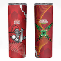 Guyana and Trinbago Cricket Skinny Tumbler Amazon Warriors Knight Riders Together - Wonder Print Shop