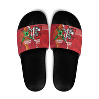 Guyana and Trinbago Cricket Custom Slide Sandals Amazon Warriors Knight Riders Together - Wonder Print Shop