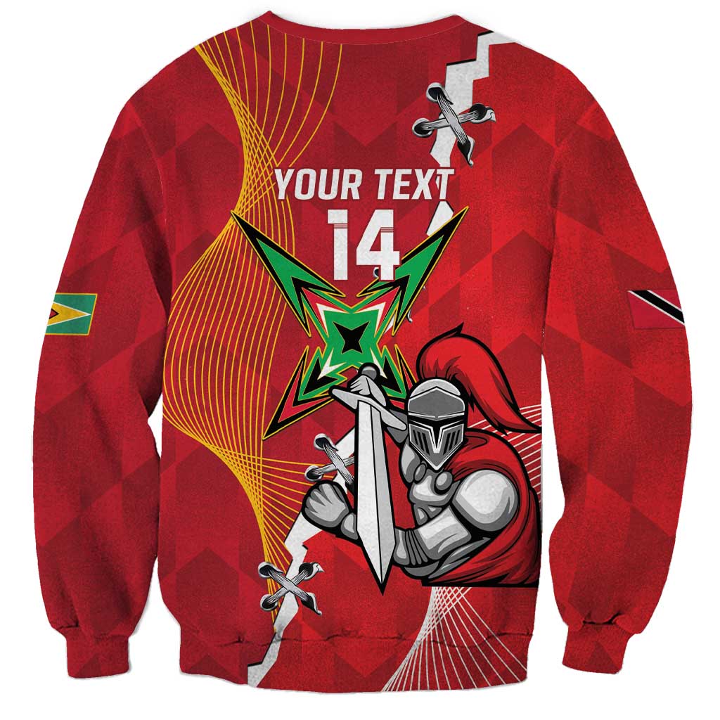Guyana and Trinbago Cricket Custom Sweatshirt Amazon Warriors Knight Riders Together - Wonder Print Shop