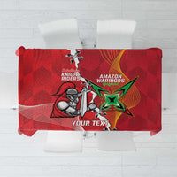 Guyana and Trinbago Cricket Custom Tablecloth Amazon Warriors Knight Riders Together - Wonder Print Shop