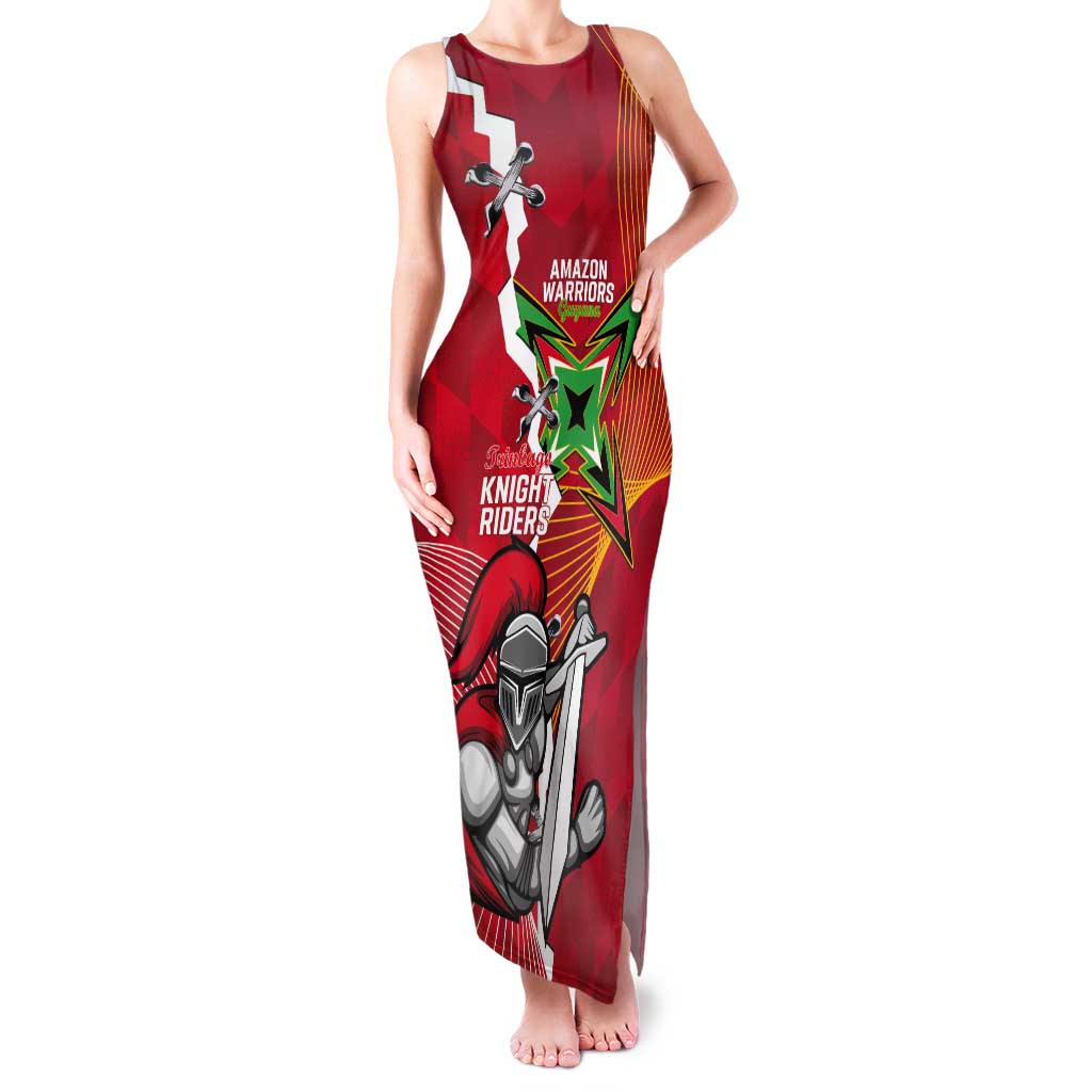Guyana and Trinbago Cricket Custom Tank Maxi Dress Amazon Warriors Knight Riders Together - Wonder Print Shop