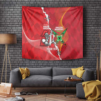 Guyana and Trinbago Cricket Custom Tapestry Amazon Warriors Knight Riders Together - Wonder Print Shop