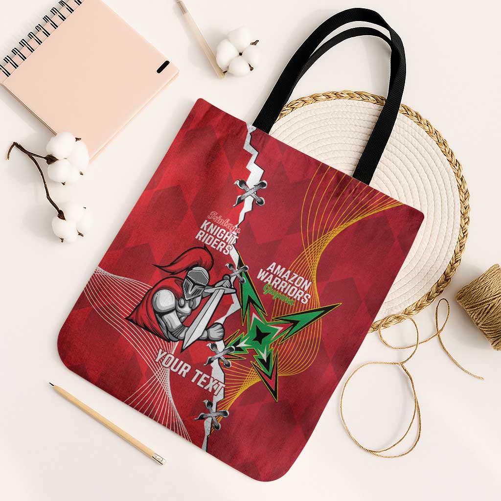 Guyana and Trinbago Cricket Custom Tote Bag Amazon Warriors Knight Riders Together - Wonder Print Shop