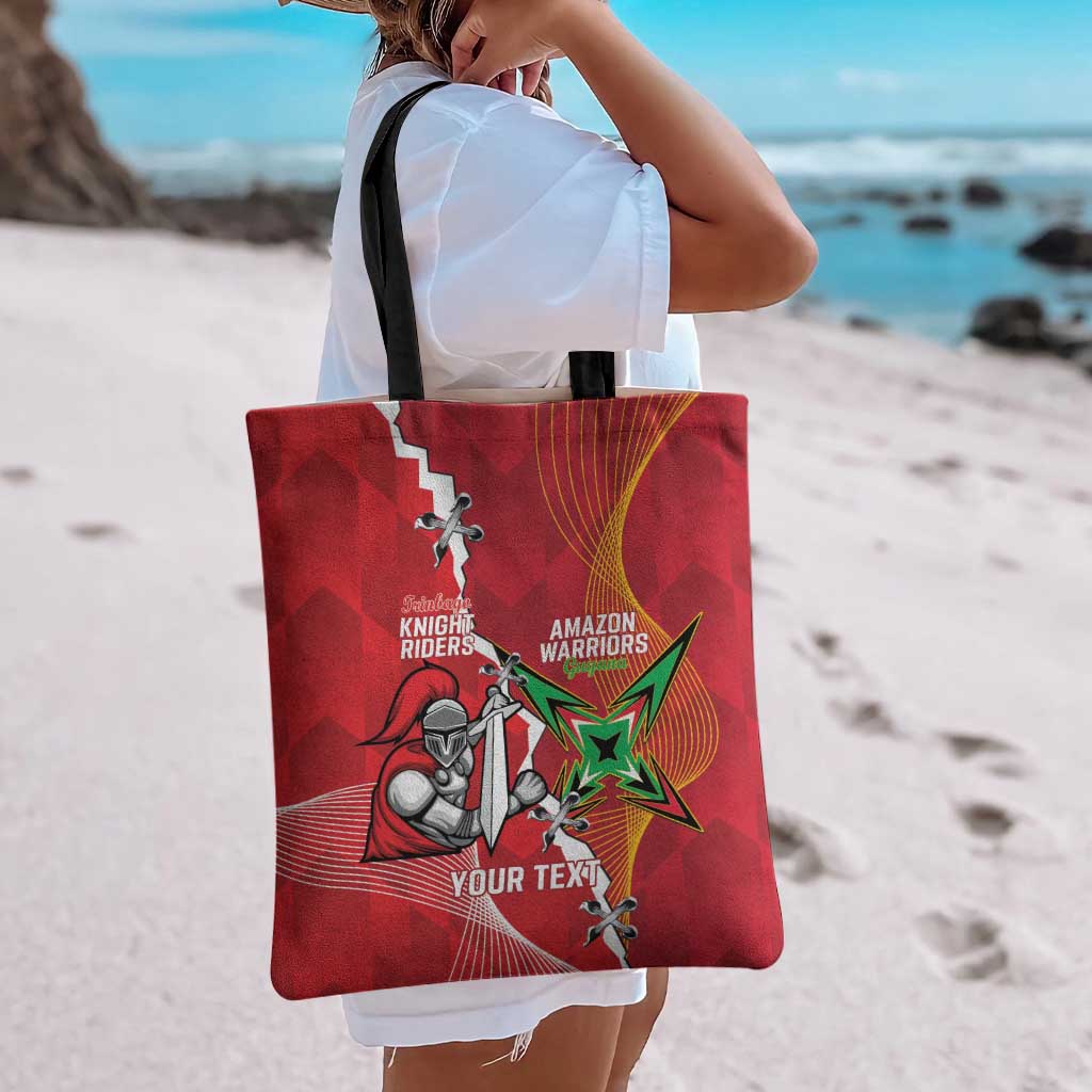 Guyana and Trinbago Cricket Custom Tote Bag Amazon Warriors Knight Riders Together - Wonder Print Shop