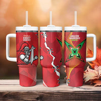 Guyana and Trinbago Cricket Tumbler With Handle Amazon Warriors Knight Riders Together - Wonder Print Shop