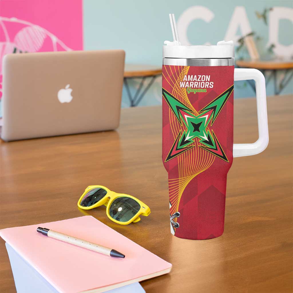 Guyana and Trinbago Cricket Tumbler With Handle Amazon Warriors Knight Riders Together - Wonder Print Shop