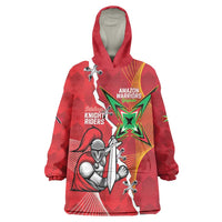 Guyana and Trinbago Cricket Custom Wearable Blanket Hoodie Amazon Warriors Knight Riders Together - Wonder Print Shop