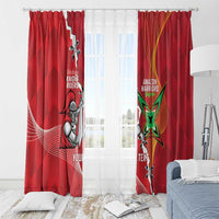 Guyana and Trinbago Cricket Custom Window Curtain Amazon Warriors Knight Riders Together - Wonder Print Shop