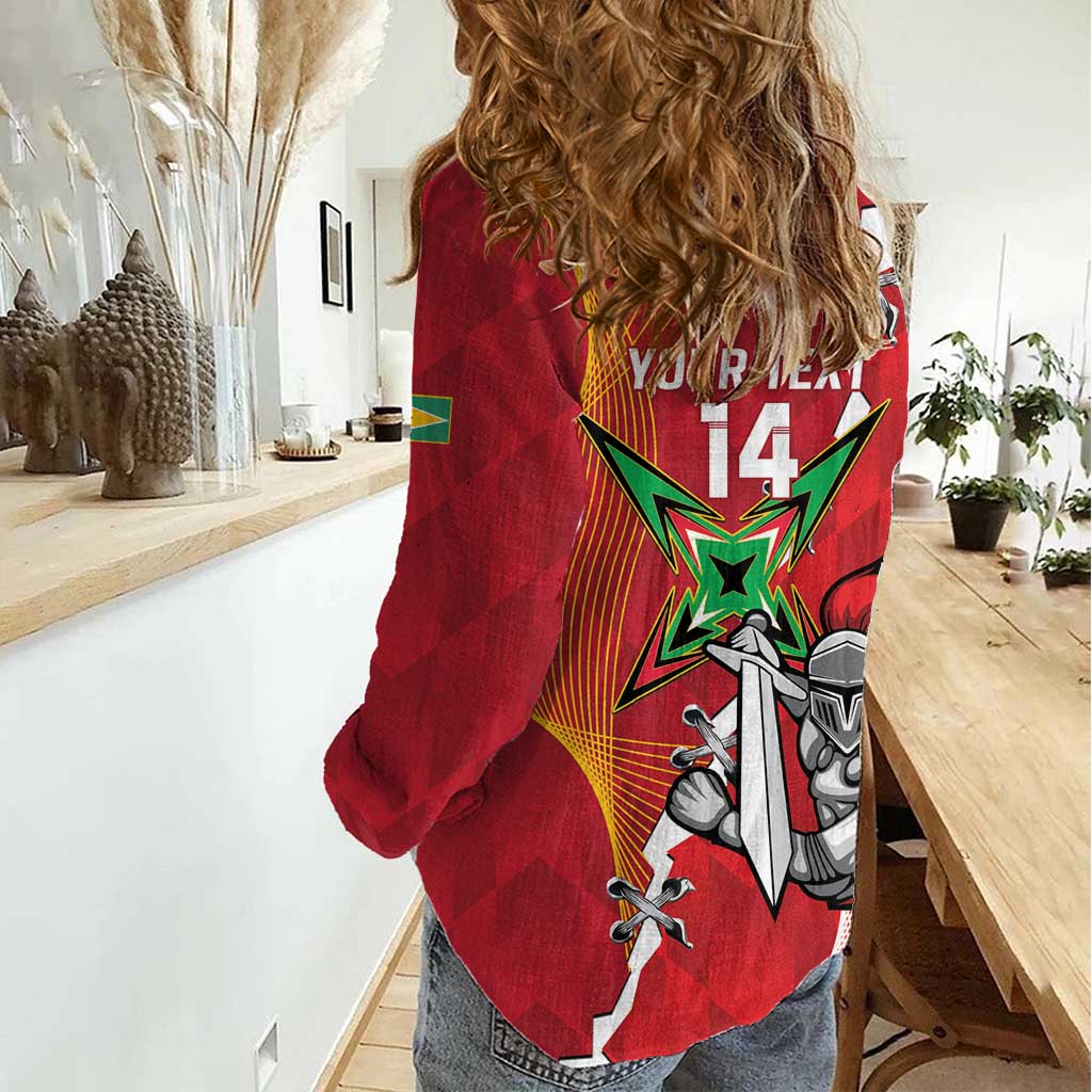 Guyana and Trinbago Cricket Custom Women Casual Shirt Amazon Warriors Knight Riders Together - Wonder Print Shop