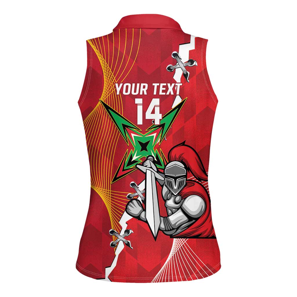 Guyana and Trinbago Cricket Custom Women Sleeveless Polo Shirt Amazon Warriors Knight Riders Together - Wonder Print Shop