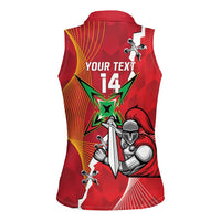 Guyana and Trinbago Cricket Custom Women Sleeveless Polo Shirt Amazon Warriors Knight Riders Together - Wonder Print Shop