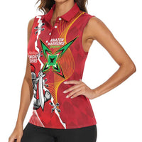 Guyana and Trinbago Cricket Custom Women Sleeveless Polo Shirt Amazon Warriors Knight Riders Together - Wonder Print Shop