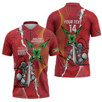 Guyana and Trinbago Cricket Custom Zipper Polo Shirt Amazon Warriors Knight Riders Together - Wonder Print Shop