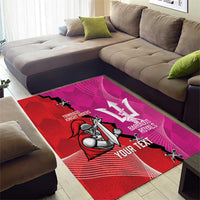 Barbados and Trinbago Cricket Personalized Area Rug Royals Knight Riders Together - Wonder Print Shop