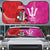 Barbados and Trinbago Cricket Personalized Auto Sun Shade Royals Knight Riders Together - Wonder Print Shop