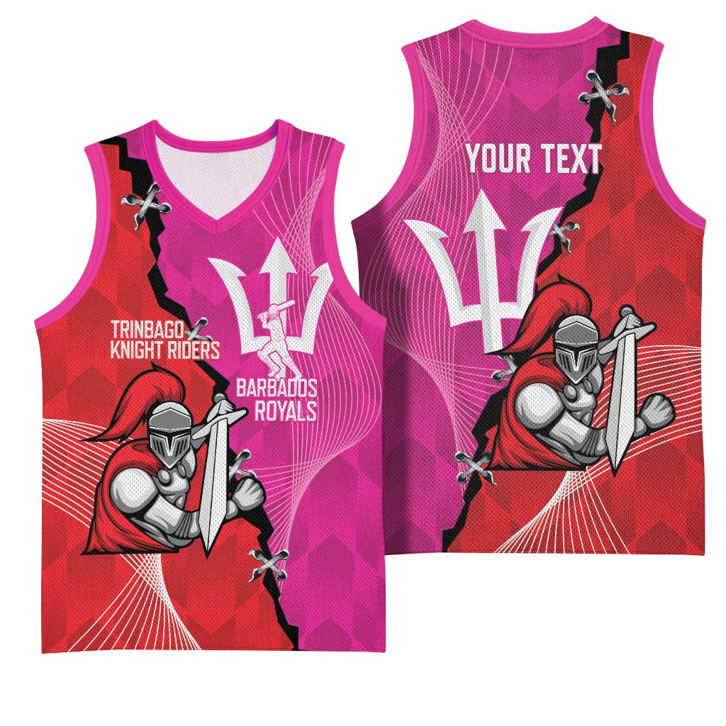 Barbados and Trinbago Cricket Personalized Basketball Jersey Royals Knight Riders Together - Wonder Print Shop