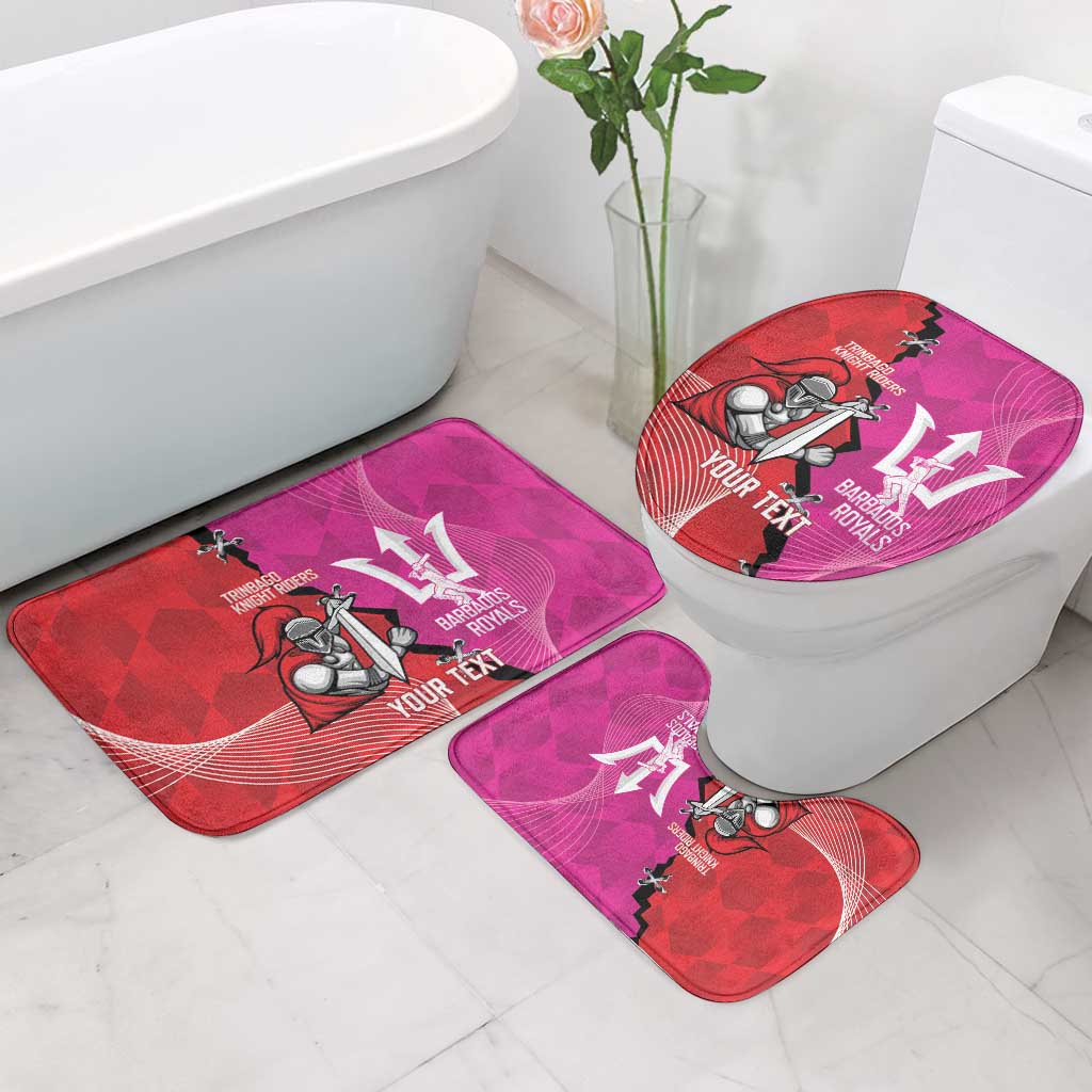 Barbados and Trinbago Cricket Personalized Bathroom Set Royals Knight Riders Together - Wonder Print Shop