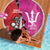 Barbados and Trinbago Cricket Personalized Beach Blanket Royals Knight Riders Together - Wonder Print Shop