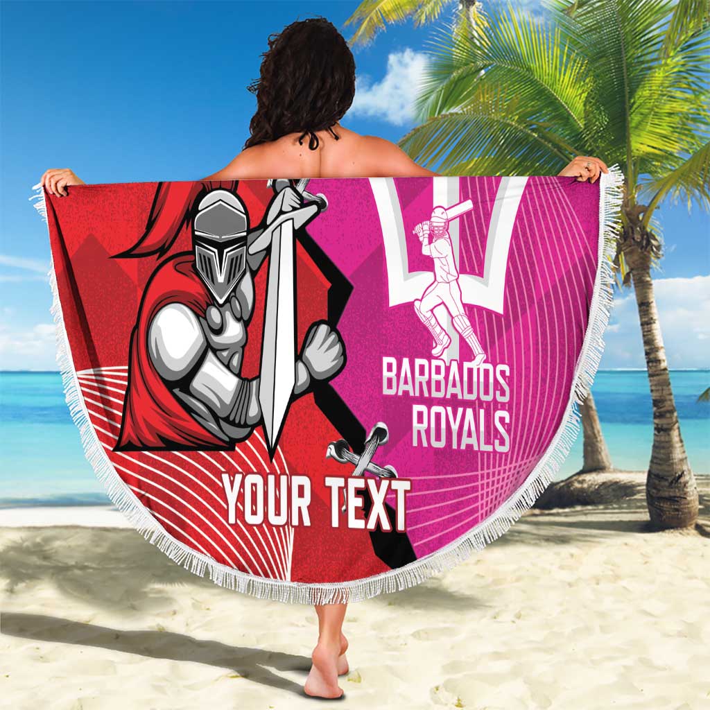 Barbados and Trinbago Cricket Personalized Beach Blanket Royals Knight Riders Together - Wonder Print Shop