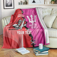 Barbados and Trinbago Cricket Personalized Blanket Royals Knight Riders Together - Wonder Print Shop