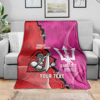 Barbados and Trinbago Cricket Personalized Blanket Royals Knight Riders Together - Wonder Print Shop