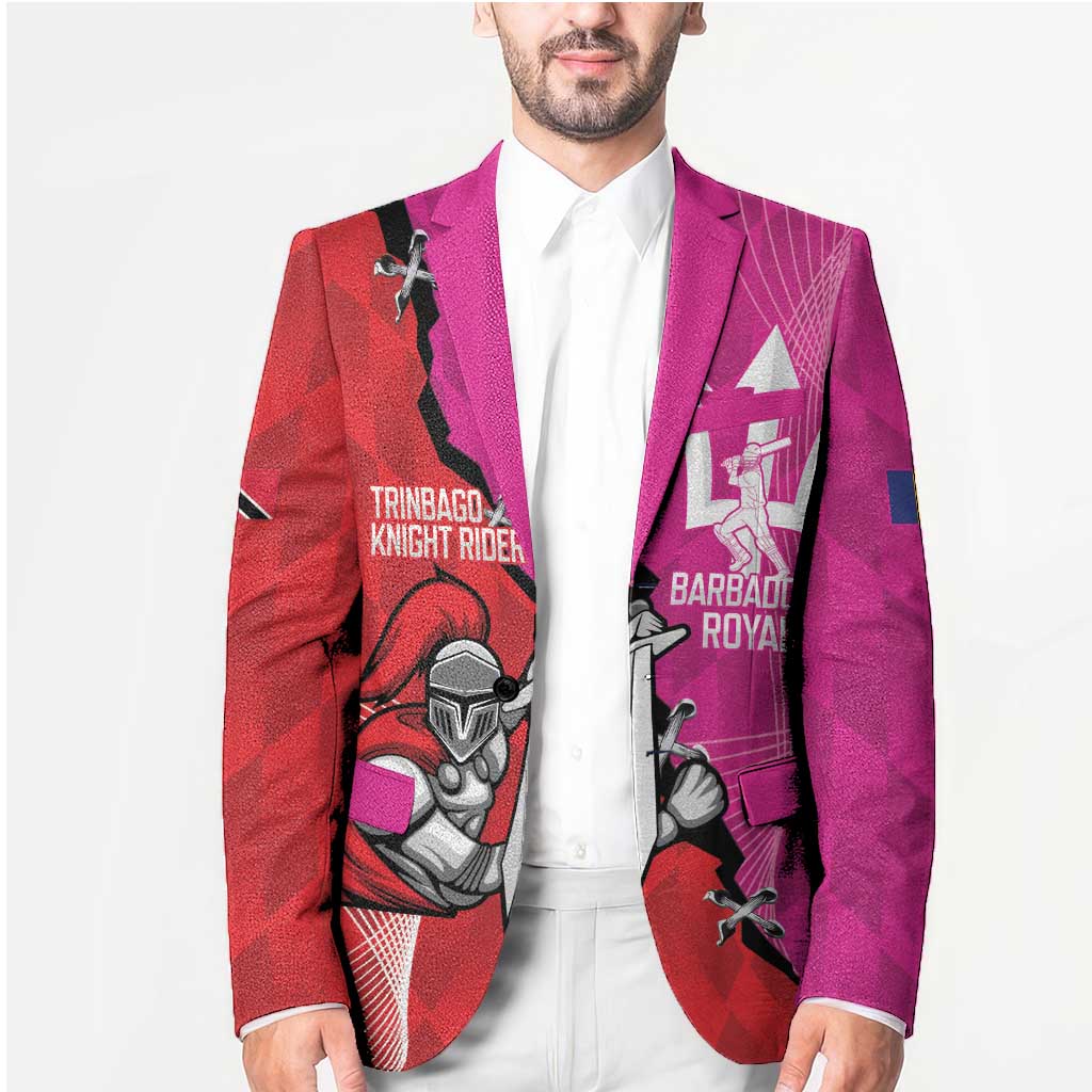 Barbados and Trinbago Cricket Personalized Blazer Royals Knight Riders Together - Wonder Print Shop