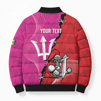 Barbados and Trinbago Cricket Personalized Bomber Puffer Jacket Royals Knight Riders Together - Wonder Print Shop