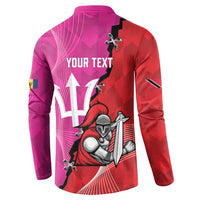 Barbados and Trinbago Cricket Personalized Button Sweatshirt Royals Knight Riders Together - Wonder Print Shop