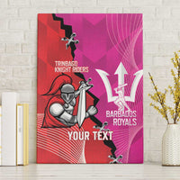 Barbados and Trinbago Cricket Personalized Canvas Wall Art Royals Knight Riders Together - Wonder Print Shop